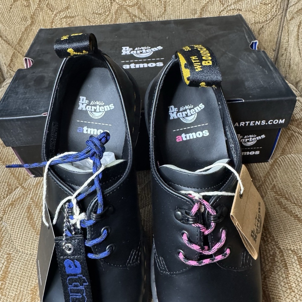Dr. Martens 1461 Atmos 26928001 Mens Black Oxfords & Lace‎ Ups Casual Shoes US 8 - Picture 8 of 10